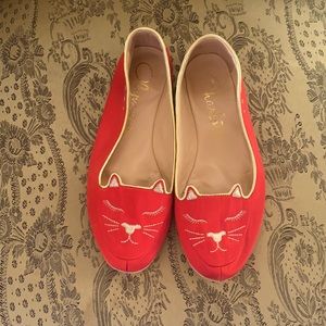 Charlotte Olympia Kitty Slippers size XS(size US 6-6.5)